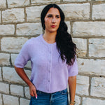 Light Lilac Button Down Cardigan