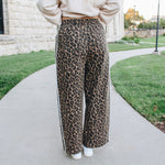 Leopard Stripe Denim Pants