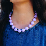 Bubblegum Beads Necklace - Lavender