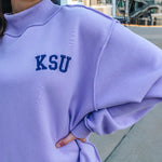 KSU Lavender Mock Neck