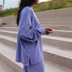 Striped Fleece Oversized Top