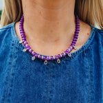 Purple Charm Necklace