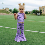 Polka Dot K-State Bell Leggings (Kids)