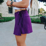 Purple Active Wrap Skort