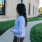 Chunky Hem Lavender Cardigan