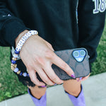 K-State Beaded Cellphone Wristlet