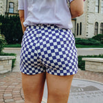 Purple Checkered Skort