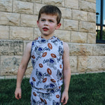 Boys Football Hooded Tank