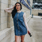 Button Down Denim Dress