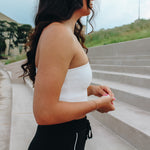 One Shoulder Sweater Rib Tank