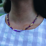 Purple Iridescent Necklace