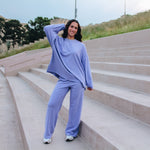 Striped Fleece Oversized Top