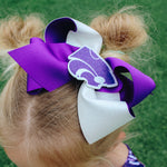 Large K-State Powercat Glitter Bow (Kids)