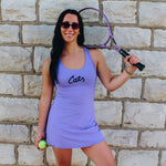 Cats Script Lavender Active Dress