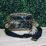 Leopard Tassel Clear Bag