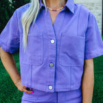 Boxy Cropped Denim Jacket