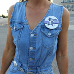 Button-Up Denim Jumpsuit