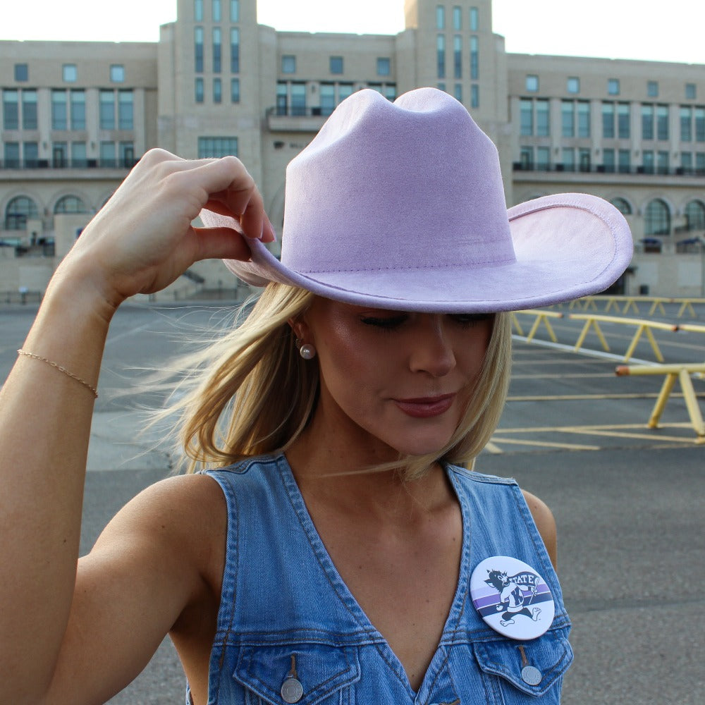 Lavender Felt Cowboy Hat