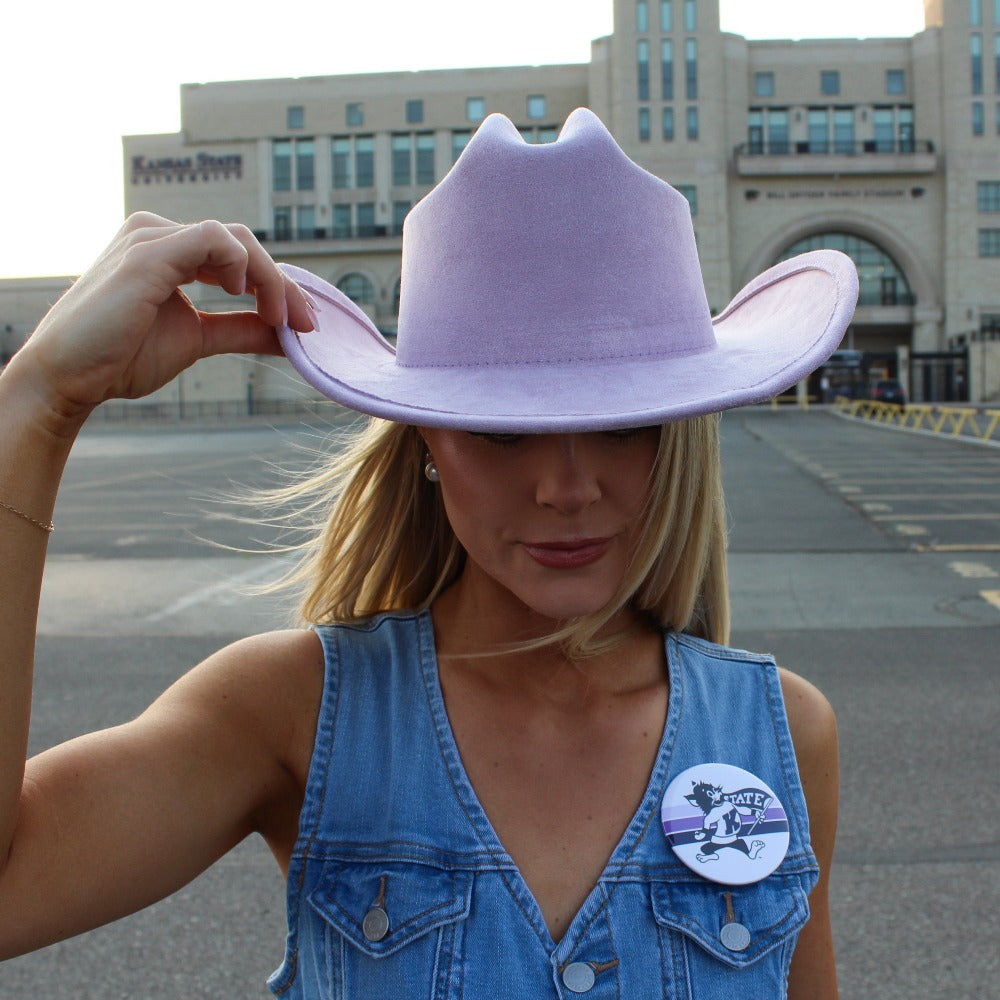 Lavender Felt Cowboy Hat