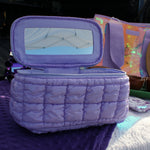 Shiny Puffer Cosmetic Case