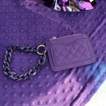 Wristlet Quilted Card Wallet