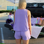 Lavender Swing Top Tank and Short Set
