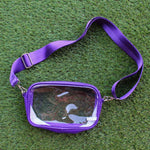 Clear Crossbody Bag (Purple)