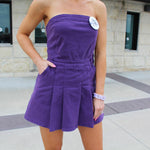 Pleated Purple Dress - FINAL SALE