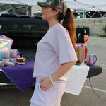Lavender Modal Short Sleeve Top