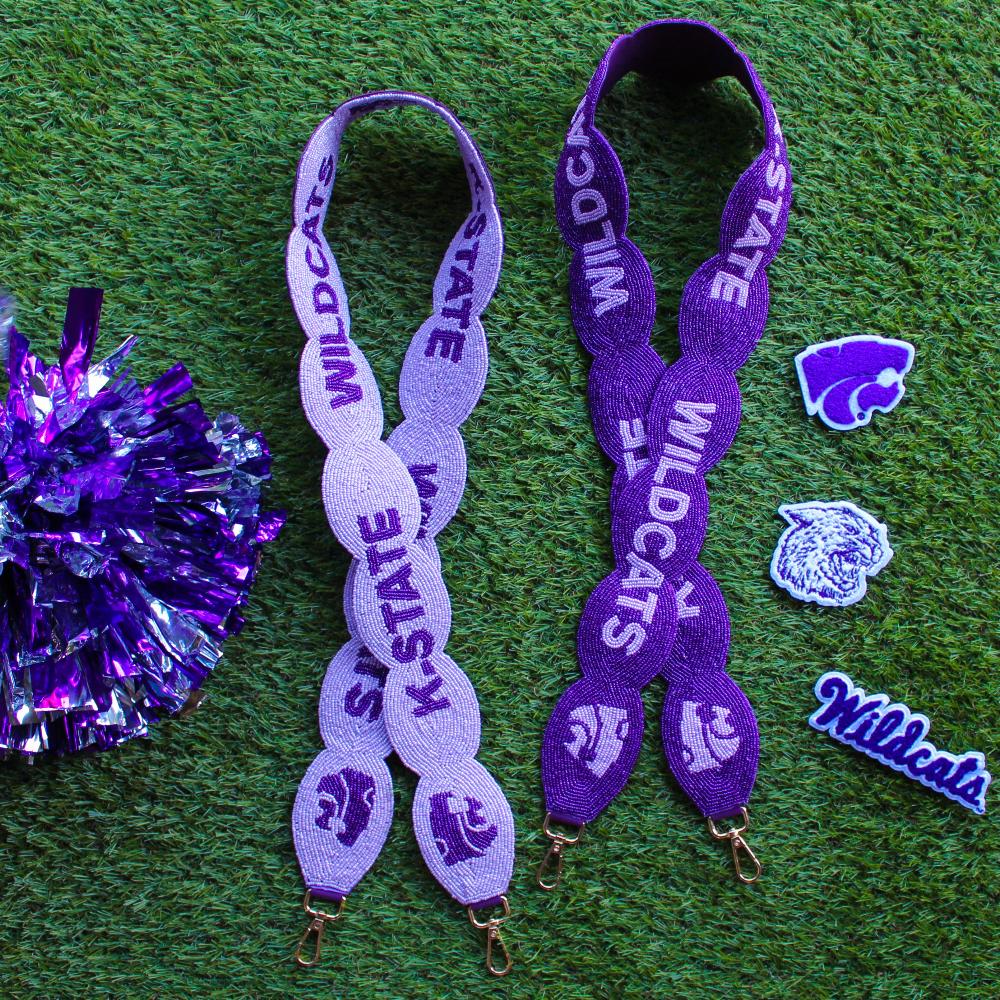 Scalloped K-State Wildcats Strap