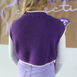 K-State Retro Cropped Sweater