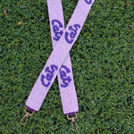 Beaded Game Day Bag Straps {Velvet}