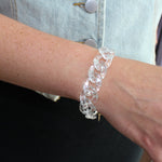 Silver Speckle Chunky Chain Bracelet