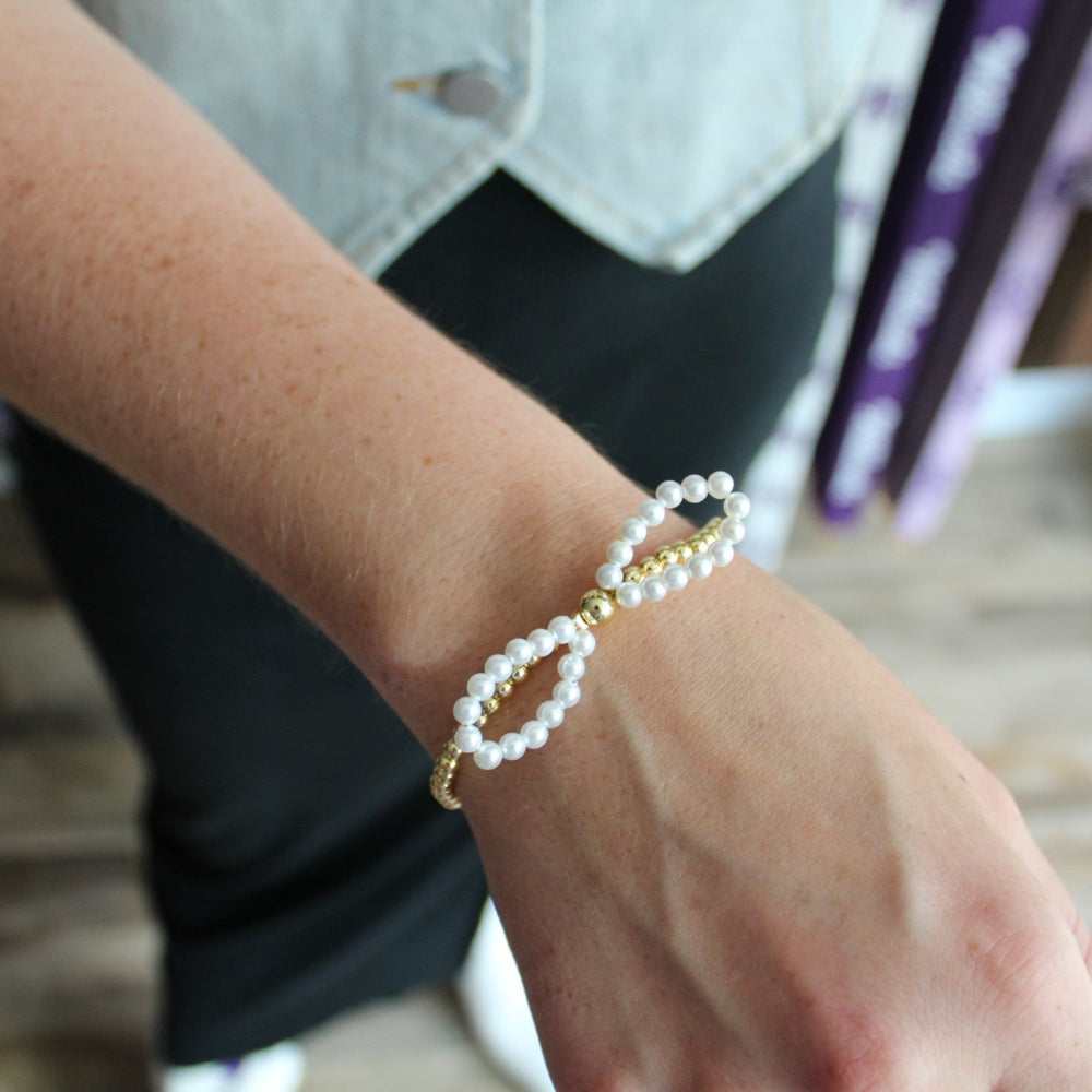 Pearl Bow Bracelet