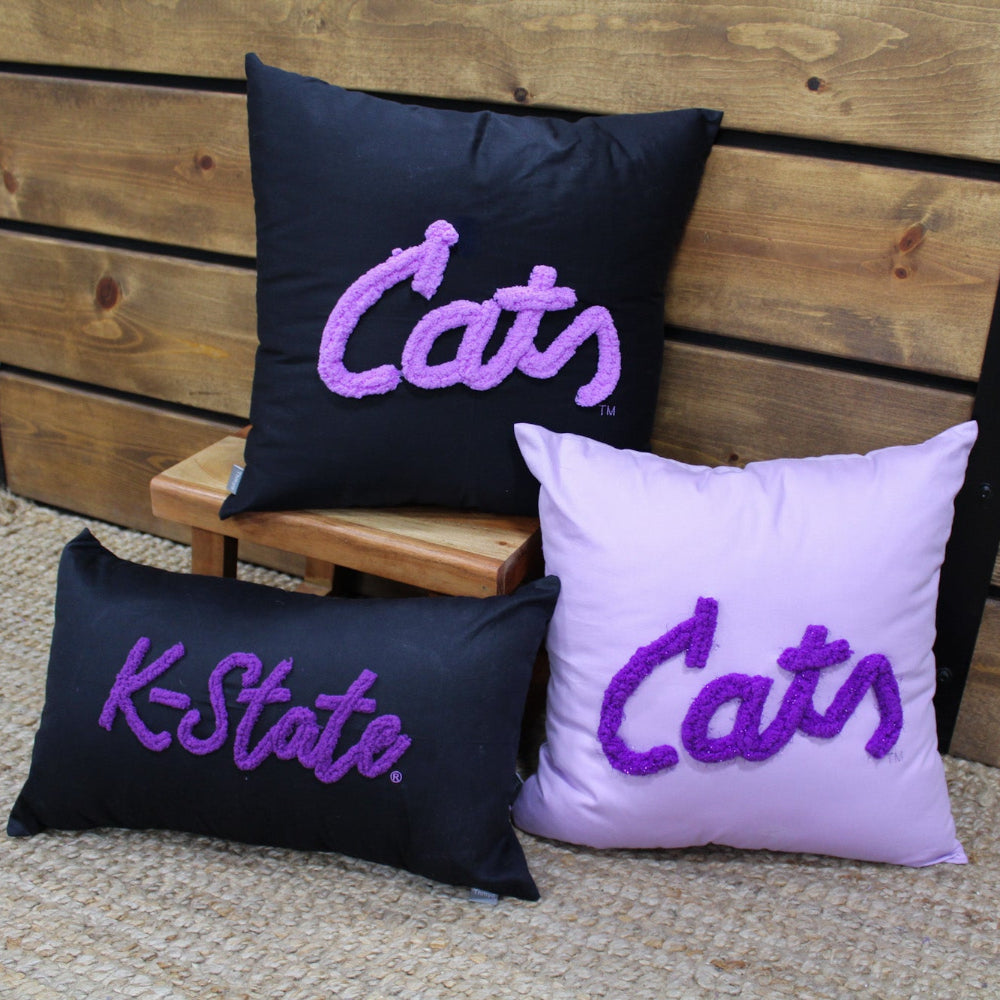 K-State Yarn Pillows