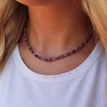 StacksMHK Purple Necklace Stack