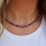StacksMHK Purple Necklace Stack