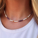 StacksMHK Purple Necklace Stack