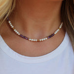 StacksMHK Purple Necklace Stack