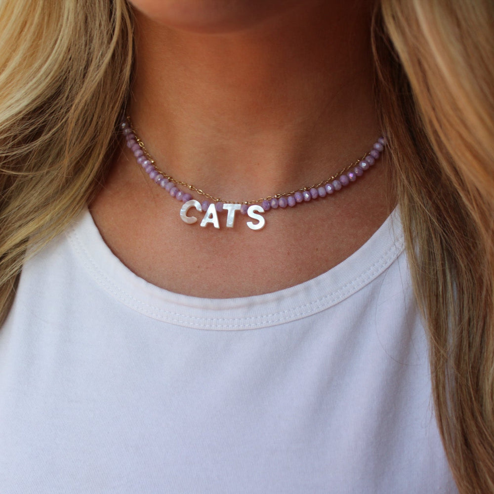 StacksMHK CATS Pearl Letter Necklace