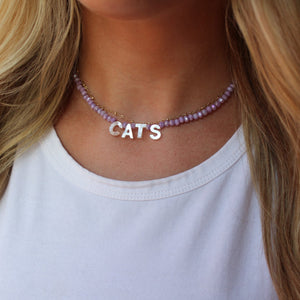 StacksMHK CATS Pearl Letter Necklace