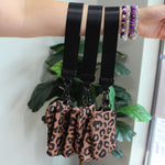 Leopard Dual Pouch Wristlet