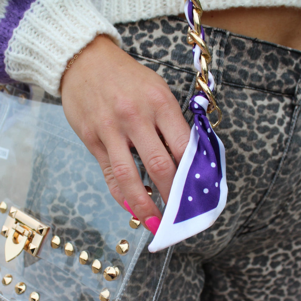 Scarf Chain Purse Strap