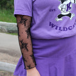 Lace Mock Neck Long Sleeve (Black)