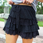 Lace Tiered Shorts