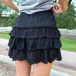 Lace Tiered Shorts