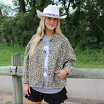 Leopard Denim Jacket
