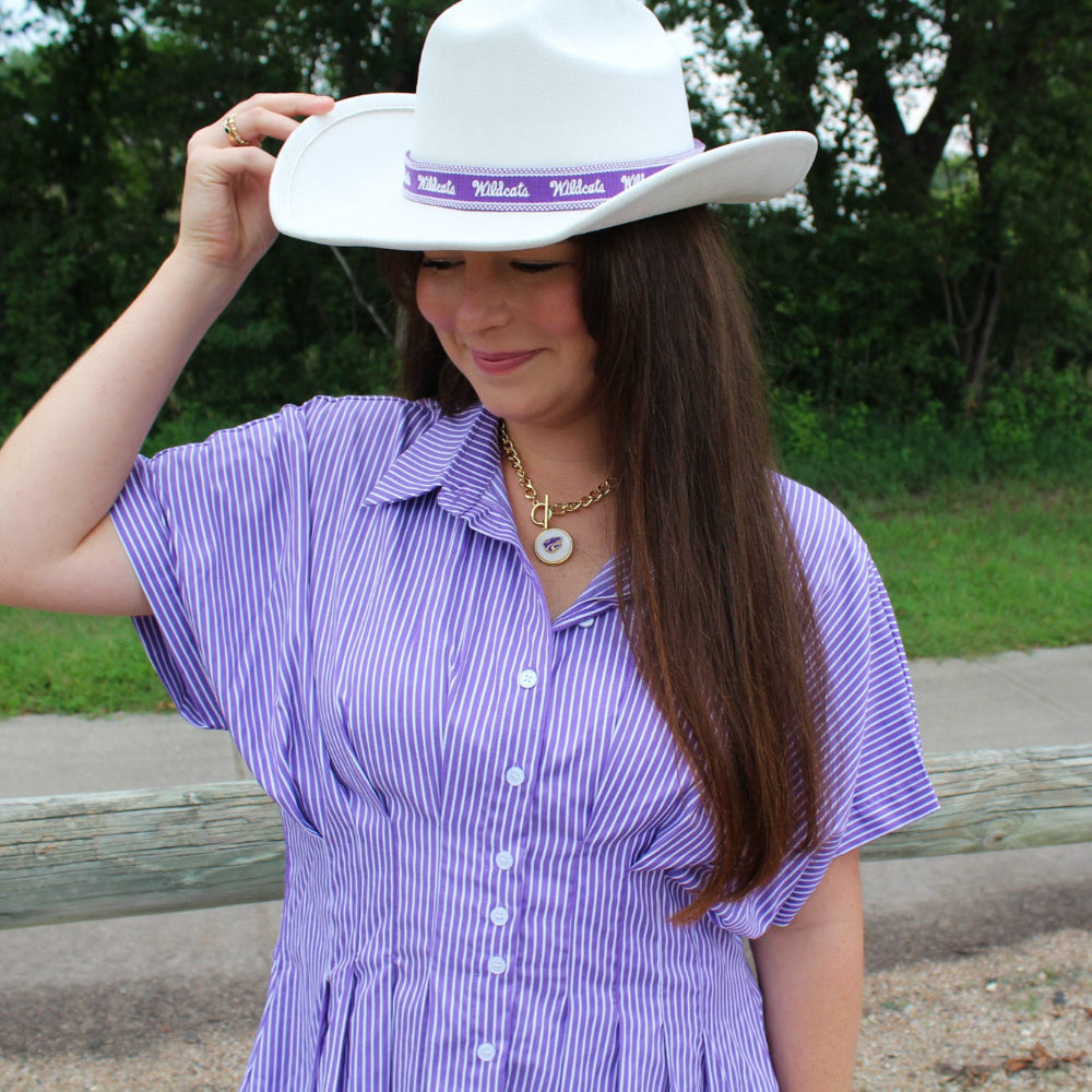 Pleated Shirt Dress