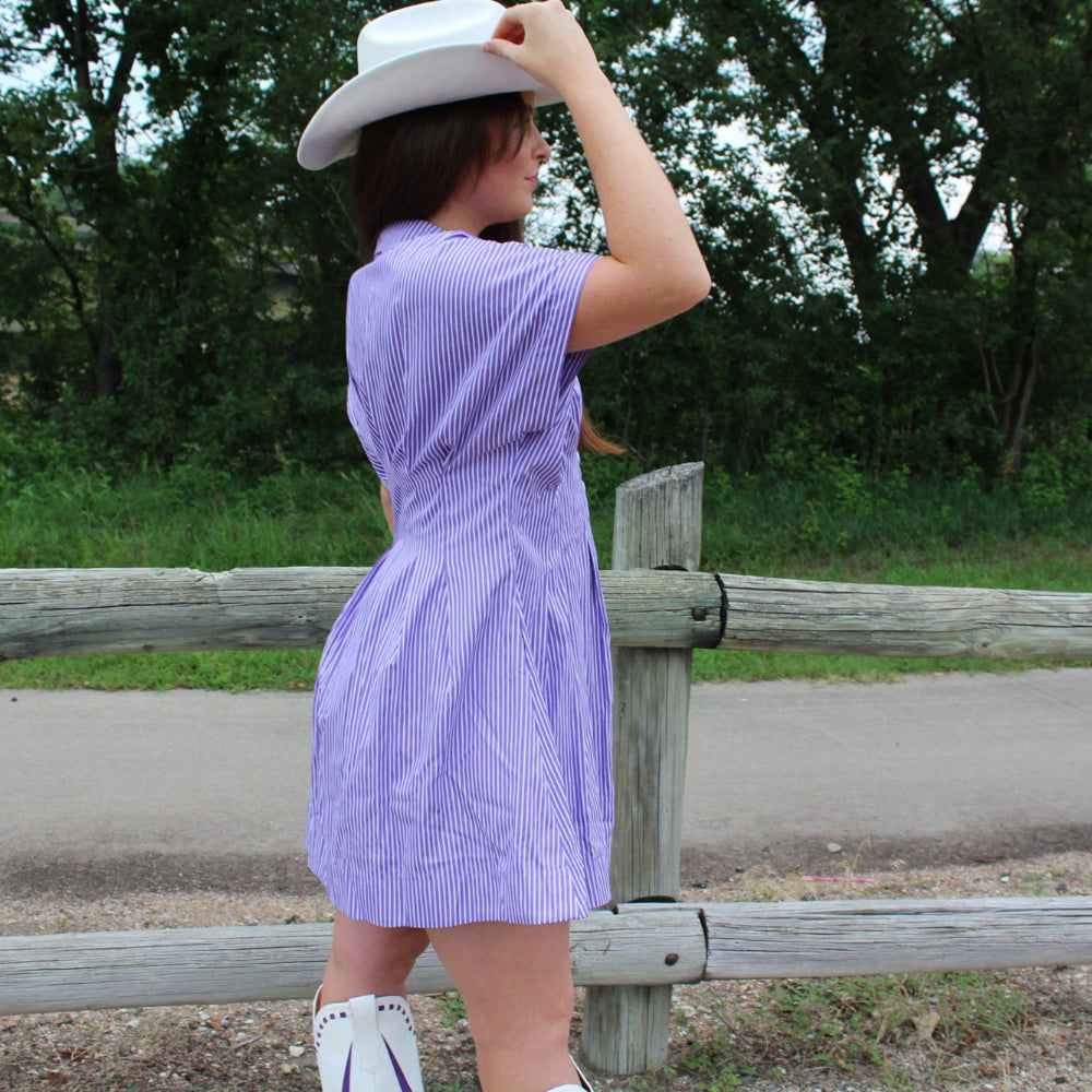 Pleated Shirt Dress