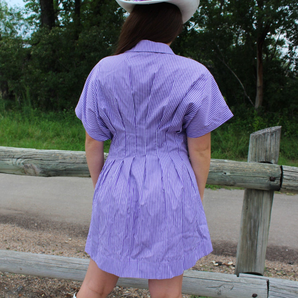 Pleated Shirt Dress